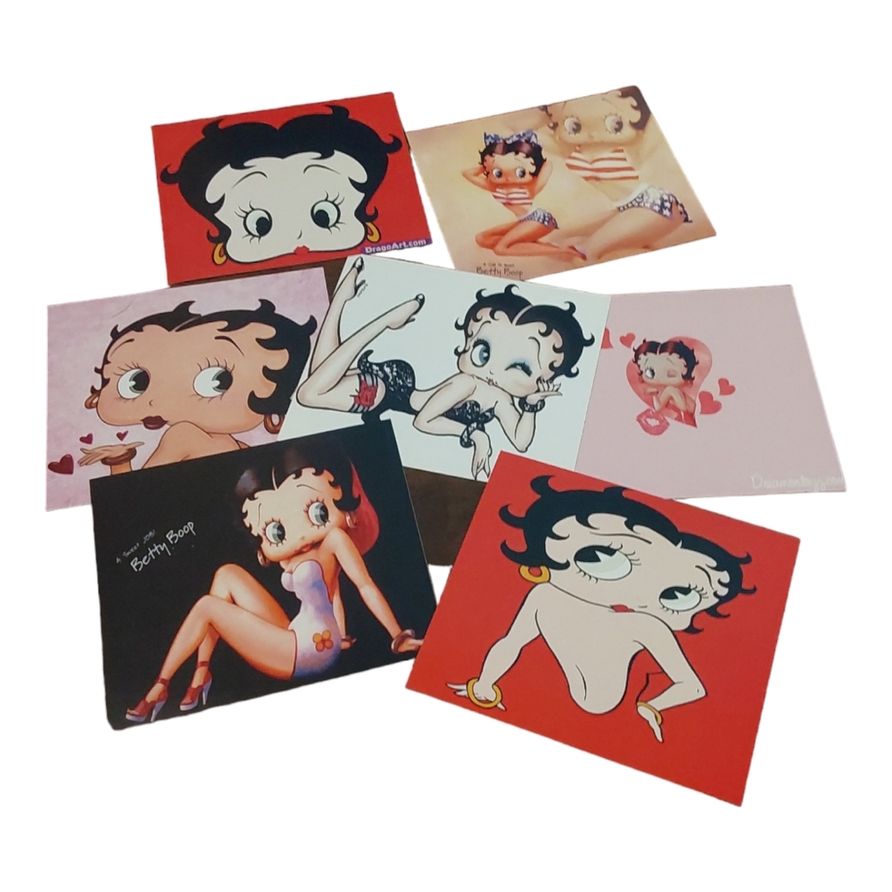 7 Betty Boop Stickers x